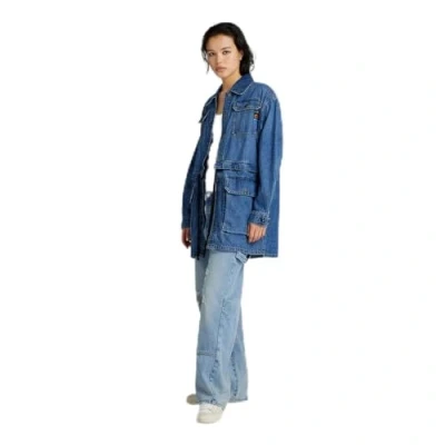Afbeelding van G Star Bowey Loose Relaxed fit jeans, Dames, Maat: 24x32, Sun faded fogbow restored