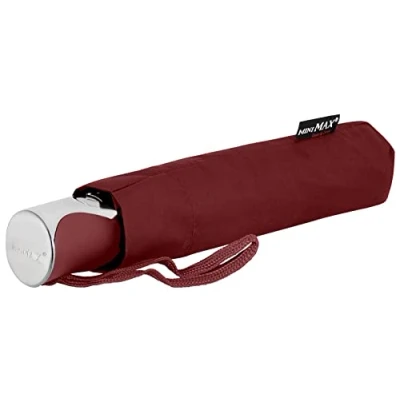 Afbeelding van Impliva paraplu miniMAX auto open en close 100 cm bordeaux