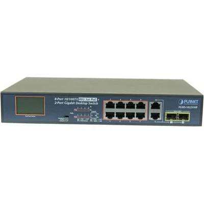 Afbeelding van Planet FGSD 1022VHP SW 8P PoE+ 120W+ LCD SCHERM + 2G +2SFP