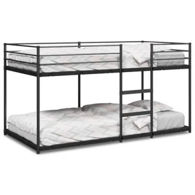 Afbeelding van Stapelbed zonder matras 90x200 cm staal zwart