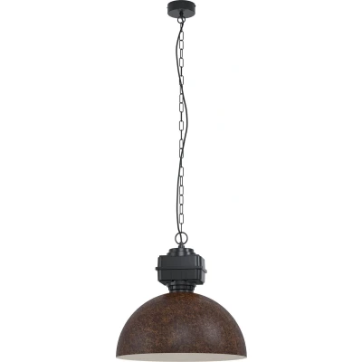 Afbeelding van EGLO hanglamp Rockingham zwart/bruin