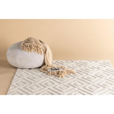 Afbeelding van Svea Aurora vloerkleed 200 x 290 cm off white Stof