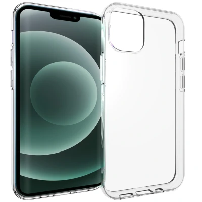 Afbeelding van Apple iPhone 13 Mini Hoesje Siliconen en TPU (zacht) Accezz Softcase/Backcover Transparant Telefoonhoesje