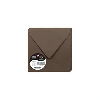 Afbeelding van Clairefontaine 5878C Verpakking met 20 enveloppen pollen, 14 x cm, 120 g, molengrijs, ideaal voor je uitnodigingen en correspondentie, 1 stuk