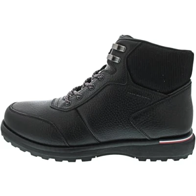 Afbeelding van Tommy Hilfiger Heren Corporate Warm Outdoor LTH Boot (FM0FM05148), zwart (zwart), 6.5 UK, Zwart, 40 EU