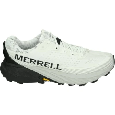 Afbeelding van Merrell Agility PEAK Trail hardloopschoenen, Heren, Maat: 47, White/black Textiel/ synthetisch