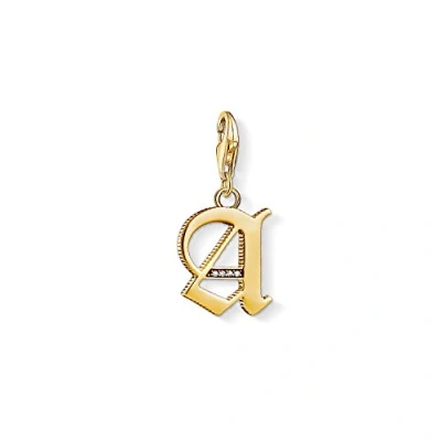 Afbeelding van Thomas Sabo Bedelhanger voor dames A letter goud Charm Club 925 sterling zilver 1607 414 39