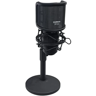 Afbeelding van WOODBRASS Bird UM1 Podcast Pack zwart USB condensatormicrofoon voor pc en Mac broadcast opname, streaming, podcasting, conferentie, Home Studio Mao, Voice Off