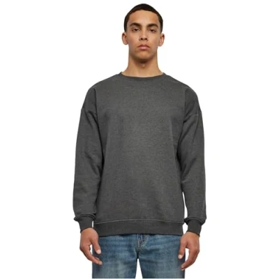 Afbeelding van Urban Classics Sweat Crewneck Sweater, Heren, Maat: Small, Charcoal