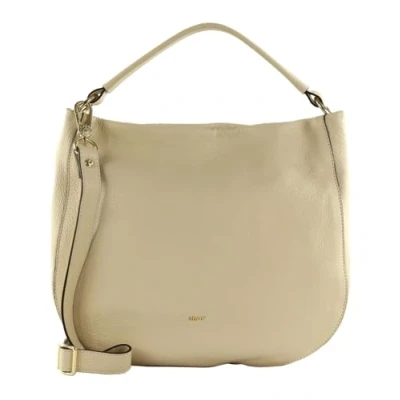 Afbeelding van abro Leren Schoudertas Leather Dalia Hobo Bag Mia Beige