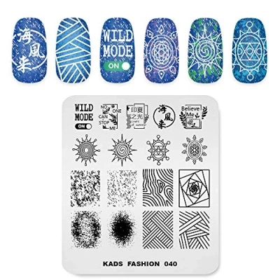 Afbeelding van KADS Bloem Mode Nail Stempelen Plaat Template Afbeelding Ontwerp Platen voor Art Decoratie en DIY (FA040)