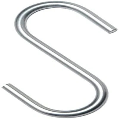 Afbeelding van Merriway BH01896 (6 stuks) stalen keuken S haak, BZP 50 x 6,0 mm (2&quot; 1/4&quot;) Pack van 6 stuks