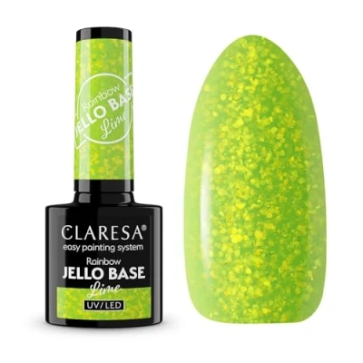 Afbeelding van Claresa Rainbow Jello Base Coat Lime 5ml