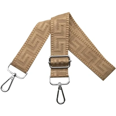 Afbeelding van Schouderriem voor tas, tasriemen om te wisselen, verstelbare tasriem, breed 3,8 cm, met zilveren karabijnhaak, tasband, schouderriem, draagriem handtassen dames, k25 donker,