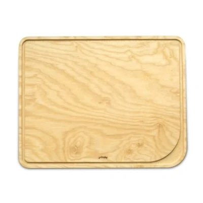 Afbeelding van Pebbly Snijplank 35x25 cm met Sapgeul Hout Transparant
