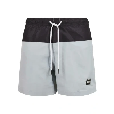 Afbeelding van Urban Classics Block Zwemshorts, Heren, Maat: XXL, Lightasphalt black