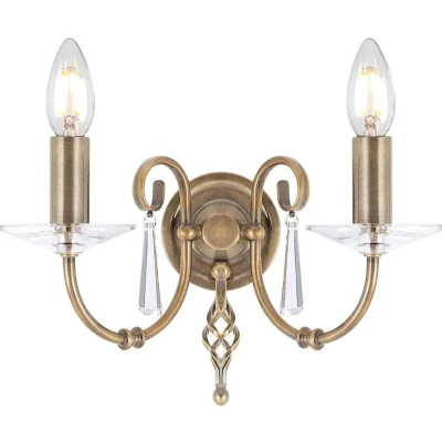 Afbeelding van Bohemian Wandlamp Steady Lighting Metaal E14 L: 17.5cm Voor Binnen Woonkamer Eetkamer Brons