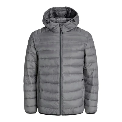 Afbeelding van JACK &amp; JONES ESSENTIALS gewatteerde jas grijs