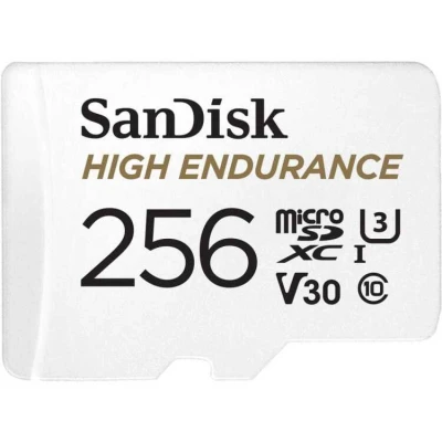 Afbeelding van Sandisk Micro SDXC High Endurance 256GB 100MB/s + Adapter