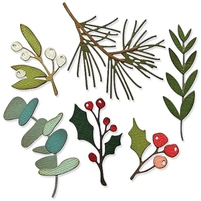 Afbeelding van Sizzix Thinlits Die Set 6PK Feestelijke Bijeenkomsten van Tim Holtz 666333 Metalen, flinterdunne snijmallen voor scrapbooking, reliëfdruk, journalling