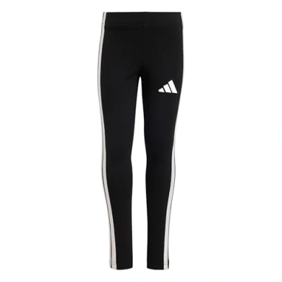 Afbeelding van adidas Meisjes ESSENTIALS 3 STRIPES LEGGINGS, black/white, 4 5 Years