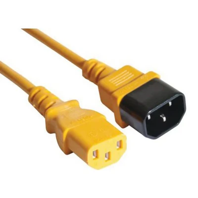 Afbeelding van Verlengsnoer voeding C14 / C13 oranje 0.6 m