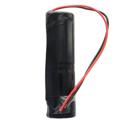 Afbeelding van batterij voor noodlicht NiCd 2.4V 4500mAh L1x2 Mono D met 200 mm kabel aan één zijde vervangt