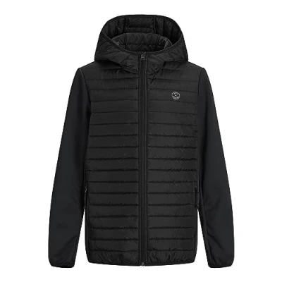Afbeelding van Jack&amp;jones Jongens Jas Jjemulti Quilted Jacket Noo 178012002 Black/set in Sleeves