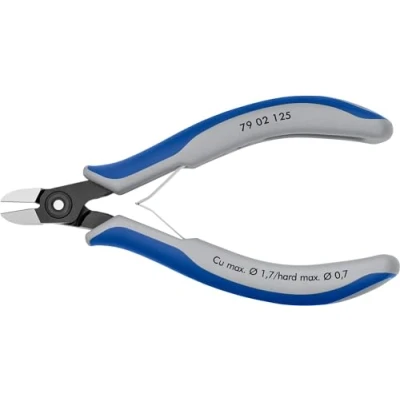 Afbeelding van Knipex Precisie elektronica zijsnijtang gebruineerd, met meer componentengrepen 125 mm (zelfbedieningskaart/blister) 79 02 SB