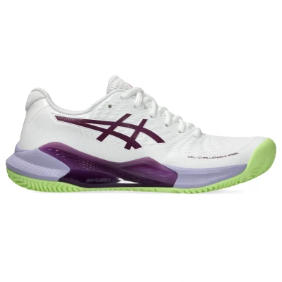 Afbeelding van Asics GEL Challenger 14 Padelschoenen, Dames, Maat: 38, White/deep mauve Textiel/ synthetisch