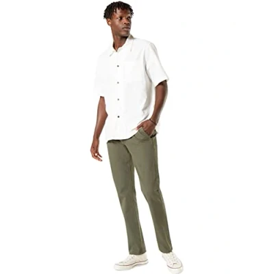 Afbeelding van Dockers Alpha Chino Slim Tapered Green maat W 33 L 34 Heren met Modern fit Pasvorm Super stretch