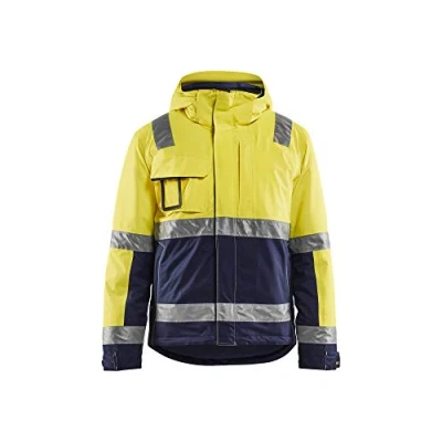Afbeelding van Blaklader Winterjas High Vis 4870 1987 Geel/Marineblauw