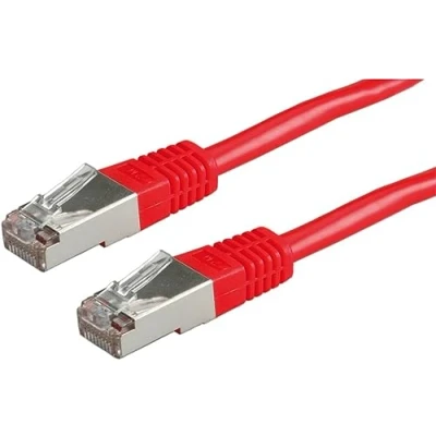 Afbeelding van Netwerkkabel Cat5e S/FTP 0.5 meter (100% koper, Rood)