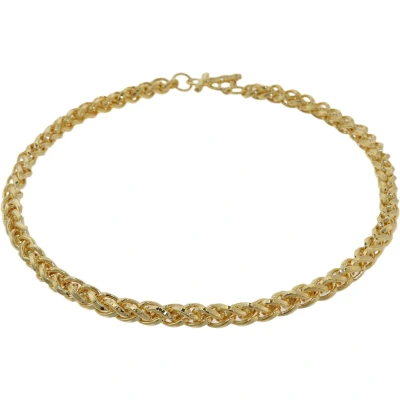 Afbeelding van Behave ketting goud kleur dames schakel schakelketting vossenstaart 43 cm