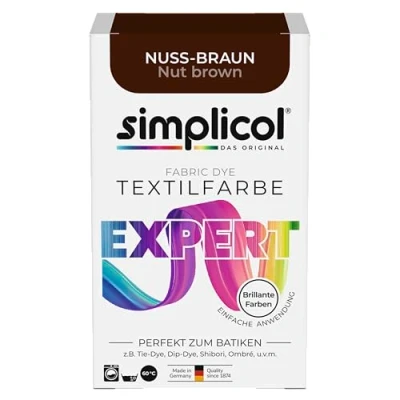 Afbeelding van simplicol Textielverf expert notenbruin 1716: kleur voor creatief, eenvoudig verven in de wasmachine of handmatig
