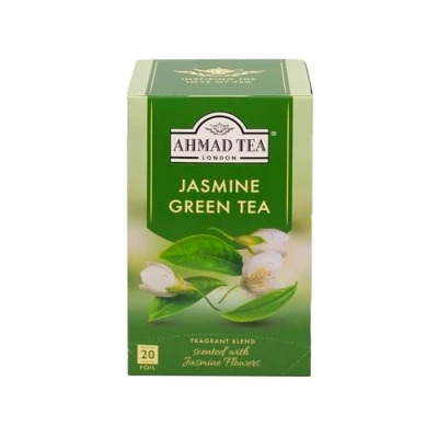 Afbeelding van Ahmad Tea London Jasmine Groene thee 20 Theezakjes