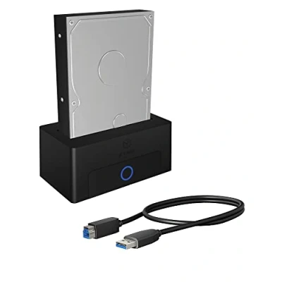 Afbeelding van ICY BOX IB 1122 U3 SSD en harde schijf docking station USB 3.0, SATA 2.5&quot; 3.5&quot;, zwart