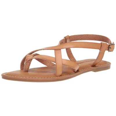 Afbeelding van Amazon Essentials Casual damessandaal met bandjes, NATUURLIJK, 11.5 US