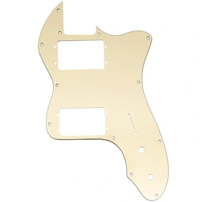Afbeelding van Musiclily Pro 12 Schroefgaten Breed Bereik HH Slagplaat voor USA/Mexico Fender 72 Tele Thinline stijl Elektrische Gitaar, 3 laags Cream
