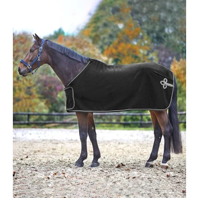 Afbeelding van Waldhausen Fleecedeken Fleece Blauw/Goud 135/185