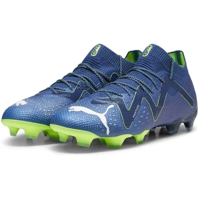 Afbeelding van Puma Future Ultimate FG/AG Voetbalschoenen met kunststof noppen, Heren, Maat: 42, Persian blue/white/pro green Textiel/ synthetisch