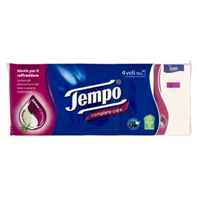 Afbeelding van Tempo Fazzoletti zakdoeken Complete Care 10 verpakkingen à 9 280 g