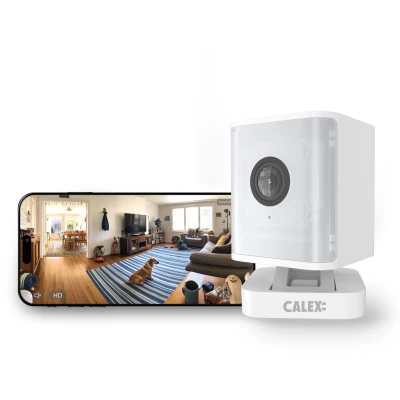 Afbeelding van Calex Slimme Beveiligingscamera voor Binnen Camerabewaking met bewegingsdetectie 2K Wit