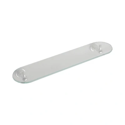 Afbeelding van Glazen Planchet Sapho Diamond 50x6.6 cm Ovaal Chroom