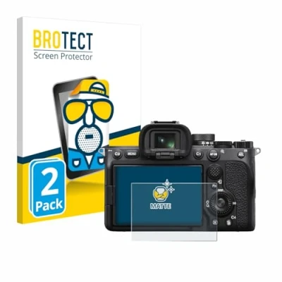 Afbeelding van BROTECT (2 Stuks) Antireflecterende Beschermfolie voor Sony Alpha 7 IV Anti Glare Screen Protector, Mat, Ontspiegelend