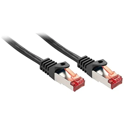 Afbeelding van LINDY 47377 RJ45 Netwerkkabel, patchkabel CAT 6 S/FTP 7.50 m Zwart 1 stuk(s)