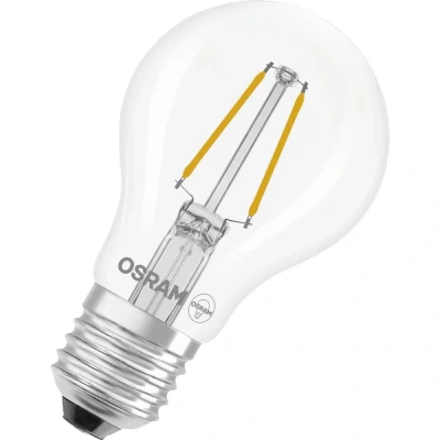 Afbeelding van OSRAM LED lamp Stervorm A25 filament, 2700 K warm wit, 1,8 W, E27, helder, 250 lm, 15.000 h, voor plafondlampen, algemene verlichting