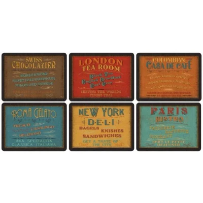 Afbeelding van Pimpernel Placemats voor de lunch, klassiek, 6 stuks, placemat, meerkleurig