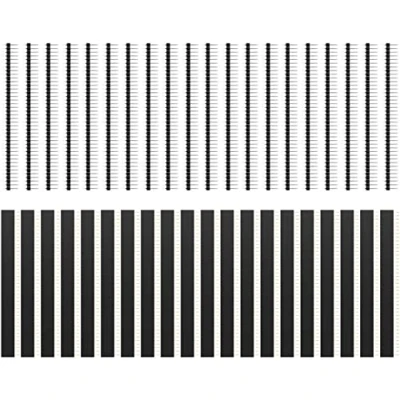 Afbeelding van 40 stuks 2,54 mm penlijsten Pin Breakaway PCB Board enkele rij mannelijke en vrouwelijke Header Connector Kit voor Arduino prototype schild (20 Header, 20 Header)