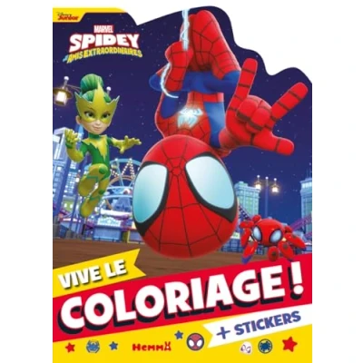 Afbeelding van Marvel Spidey et ses amis extraordinaires Vive le coloriage ! Livre de Avec stickers Dès 4 ans: des